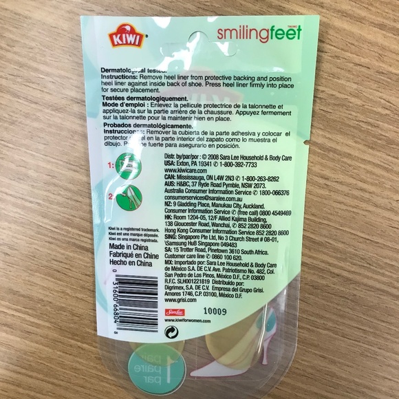 NWOT Kiwi Smiling Feet Gel Heel Liners Hee… - Picture 2 of 2